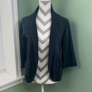 Banana Republic charcoal Open Front Blazer small